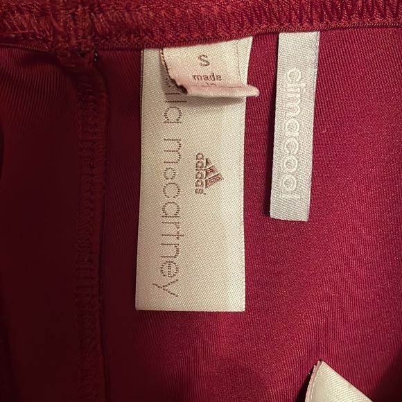 Adidas x Stella McCartney Maroon Capri Leggings Size Small - Picture 7 of 8